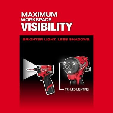 Milwaukee M12 FUEL 1/4inch Hex Impact Driver Kit, large image number 6