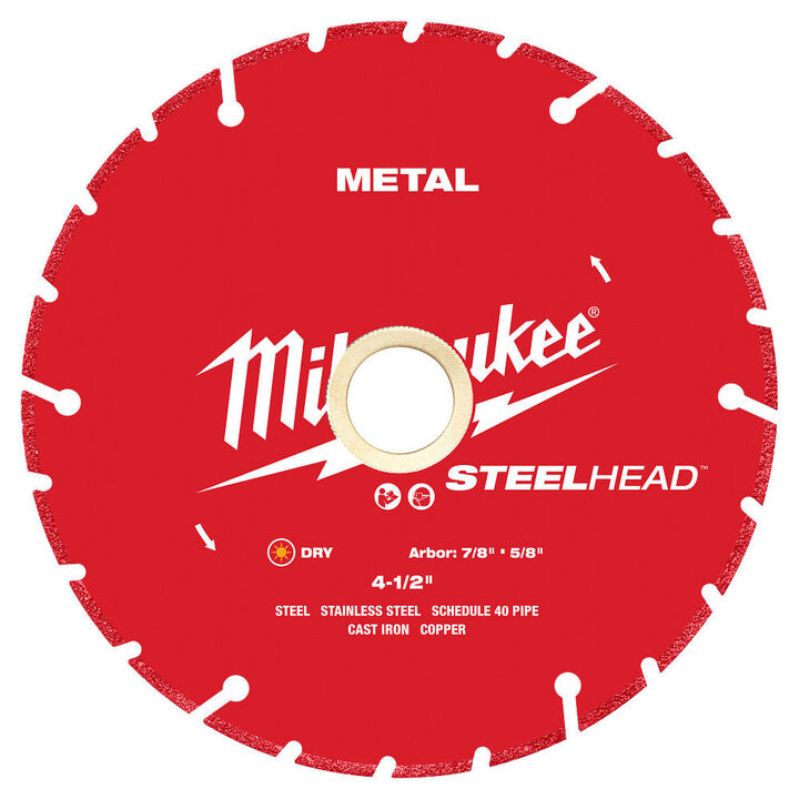 Milwaukee Steelhead 4 1/2 Inch Segmented Rim Diamond Cut-Off Blade for Metal, large image number 3