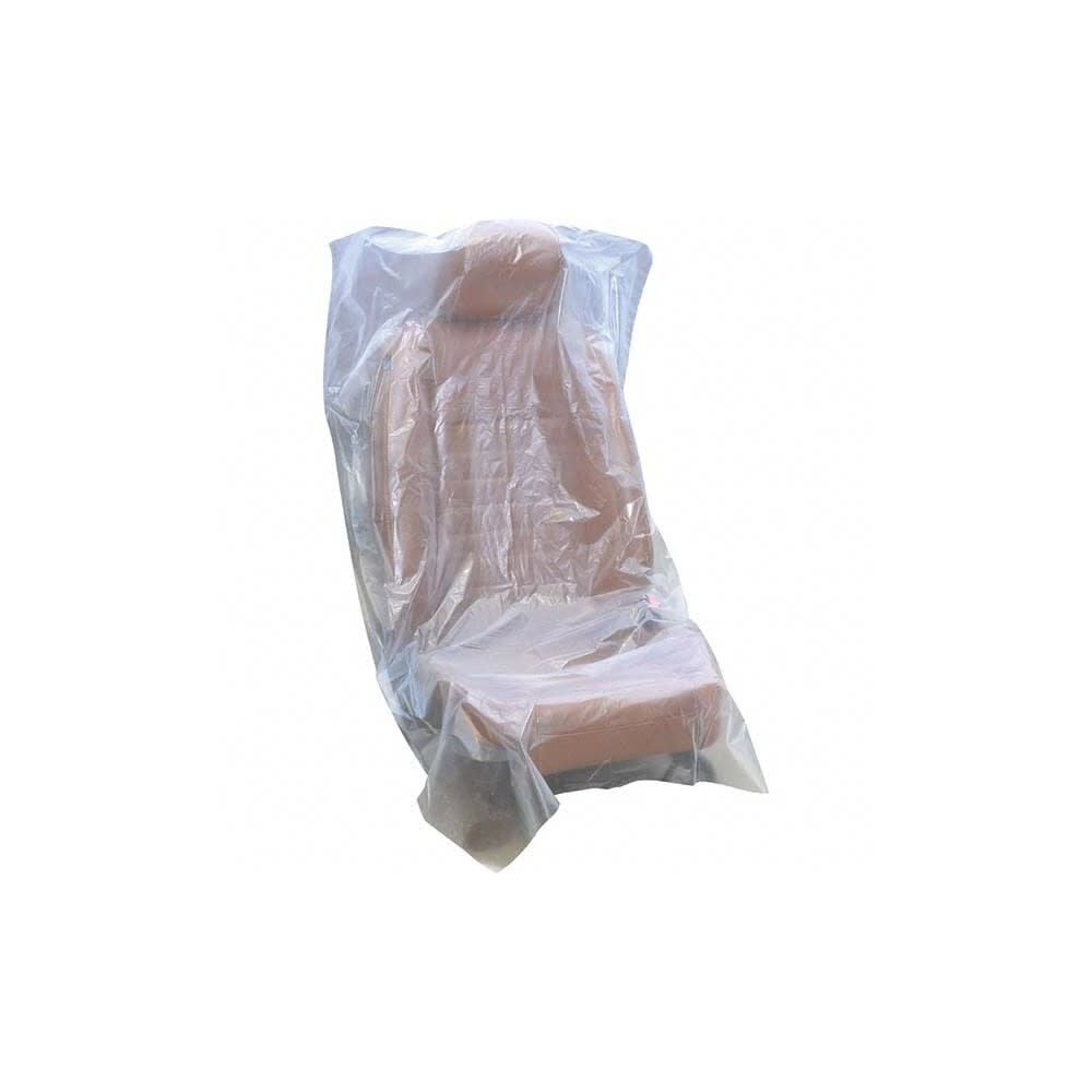 Johndow Economy Clear Plastic Seat Cover Box 31-1/2 x 52 Inch 200 Pieces, large image number 2