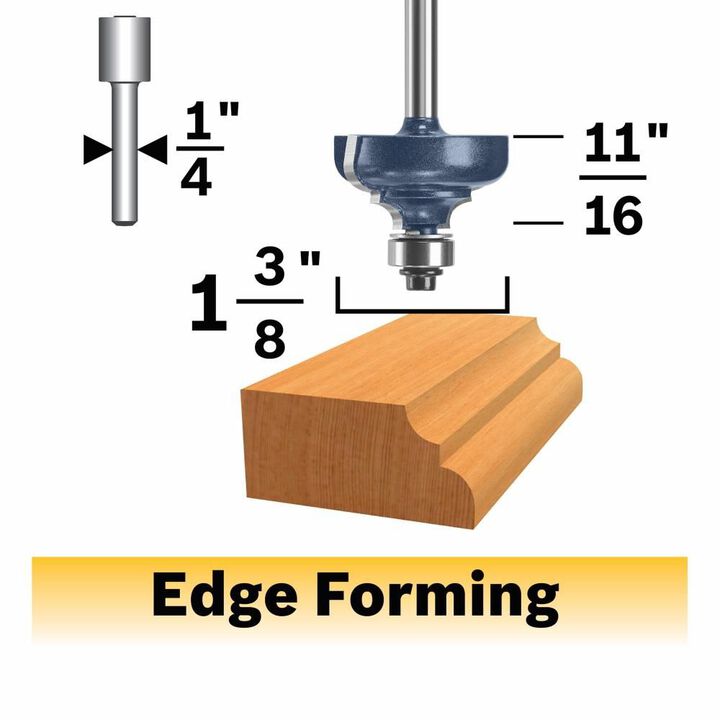 Bosch 1 3/8in x 11/16in Carbide Tipped Cove and Bead Router Bit, large image number 0