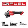 Milwaukee M18 FUEL 4-1/2 in.-6 in. Lock-On Braking Grinder with Slide Switch (Bare Tool), small