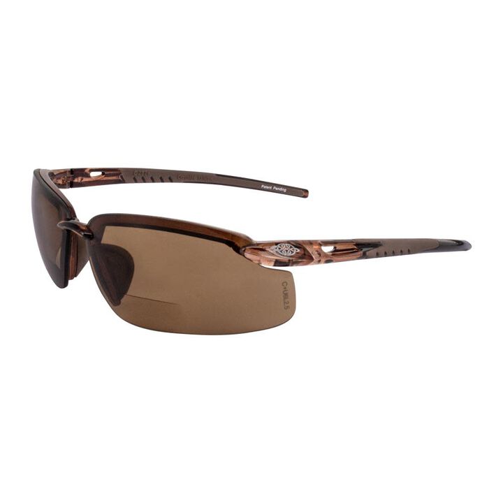 Radians ES5 Bifocal Safety Eyewear Crystal Brown Frame HD Brown Lens 1.5 Diopter, large image number 6