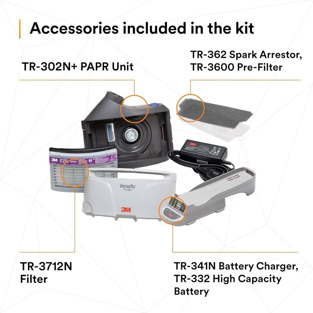 3M Versaflo Heavy Industry PAPR Kit TR-300N and HIK, large image number 4