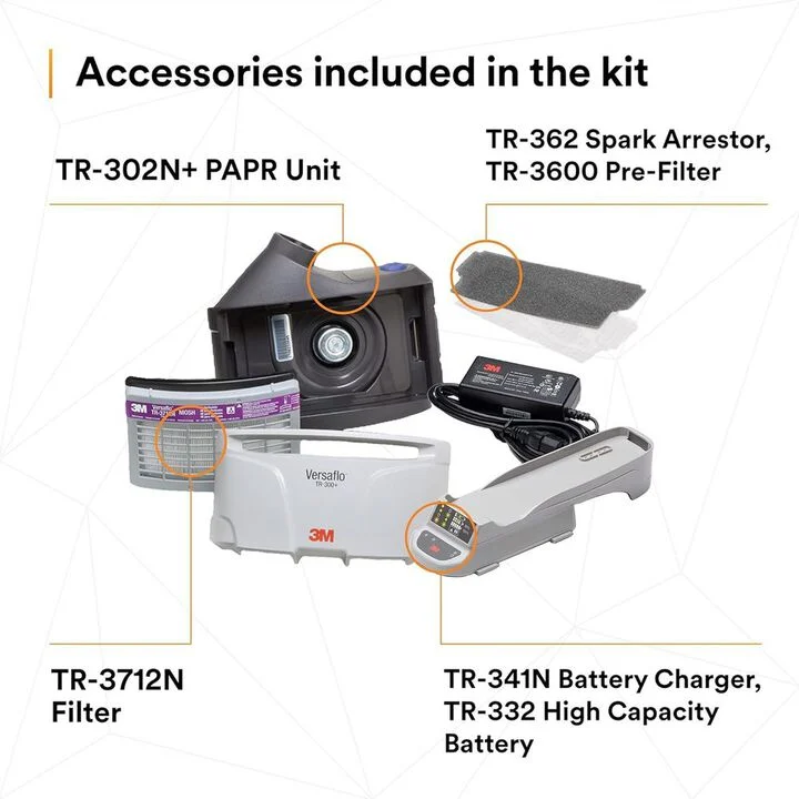 3M Versaflo Heavy Industry PAPR Kit TR-300N and HIK, large image number 3