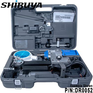 Shibuya TS-165 Fixed Base Core Drills with Carrying Case