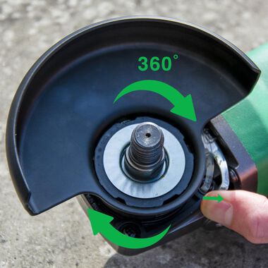 Metabo HPT 5in 12 Amp Variable Speed Angle Grinder, large image number 14