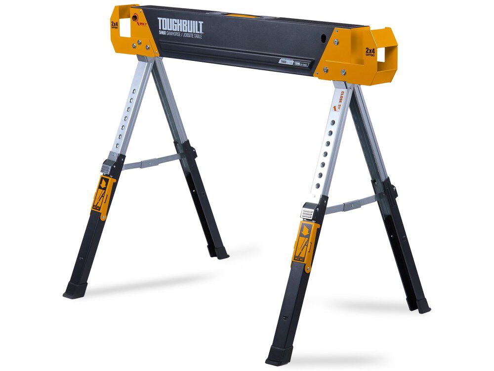 Toughbuilt SH60 40 x 32 Inch Steel Sawhorse Jobsite Table, large image number 2