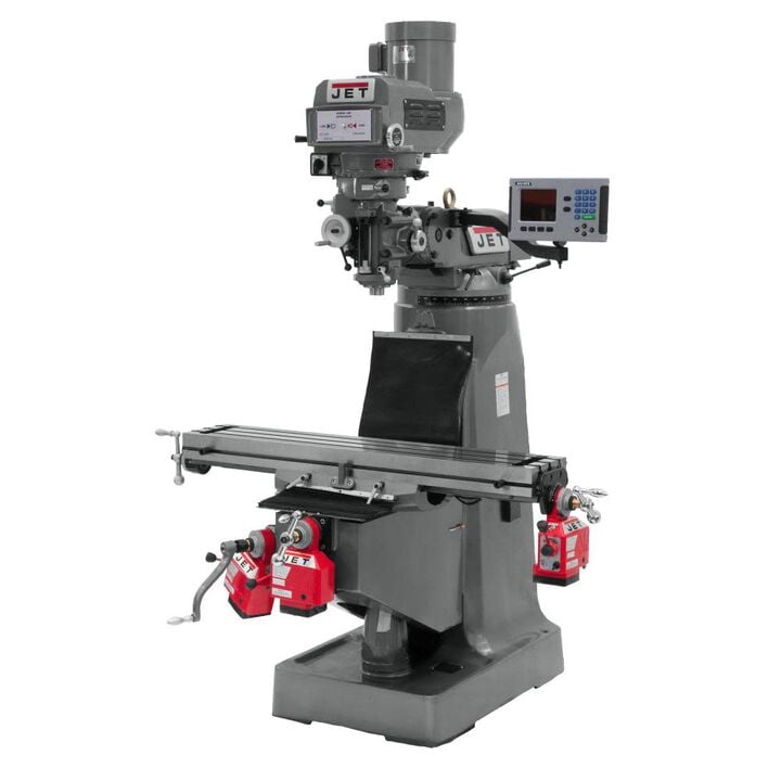 JET Vertical Milling Machine JTM-4VS with 200S 3Q ACU with X Y&Z PWRF