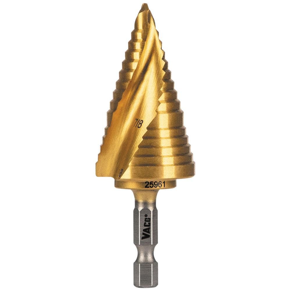 Klein Tools 7/8in to 1 1/8in Step Drill Bit VACO, large image number 1