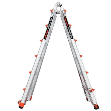 Little Giant Safety Revolution M26 Aluminum Type-1A Telescoping Multi-Position Ladder with Ratchet Leg Leveler, large image number 3