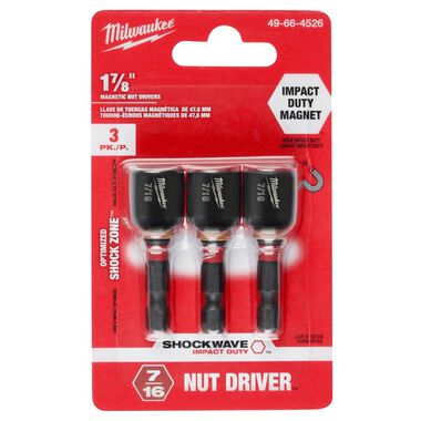 Milwaukee SHOCKWAVE 1-7/8 in. Magnetic Nut Driver 7/16 in., large image number 8