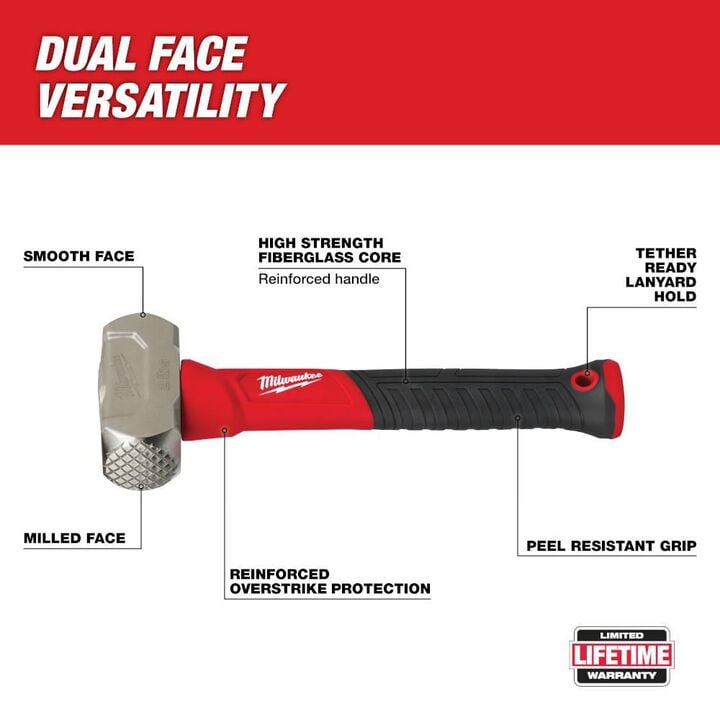Milwaukee 2 lb Fiberglass Drilling Hammer, large image number 1