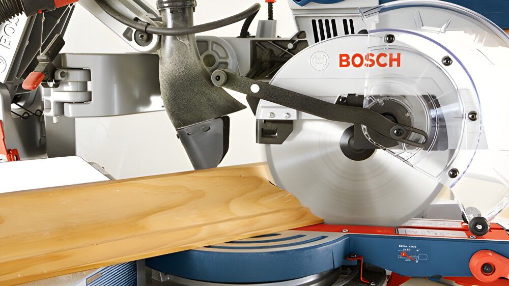 Bosch 10 Inch Glide Miter Saw and Folding-Leg Stand Bundle, large image number 12