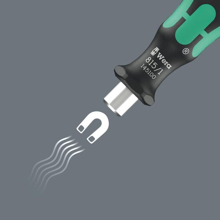 Wera Tools 815/1 1/4 Inch x 78 mm Magnetic Bit Holding Screwdriver, large image number 1