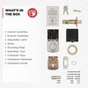 Kwikset 260 SmartCode Electronic Deadbolt Matte Black, small image number 2