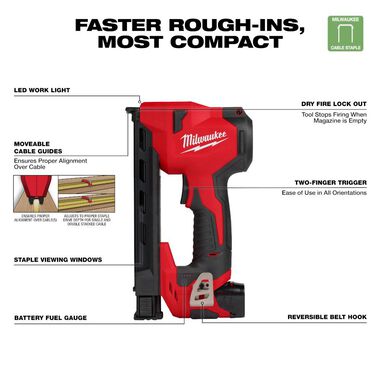 Milwaukee M12 Cable Stapler Kit 2448-21 - Acme Tools 