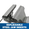 Wilton Mechanics Pro Vise 8 Jaw Width 8-1/2in Jaw Opening 360 Swivel Base, small image number 4