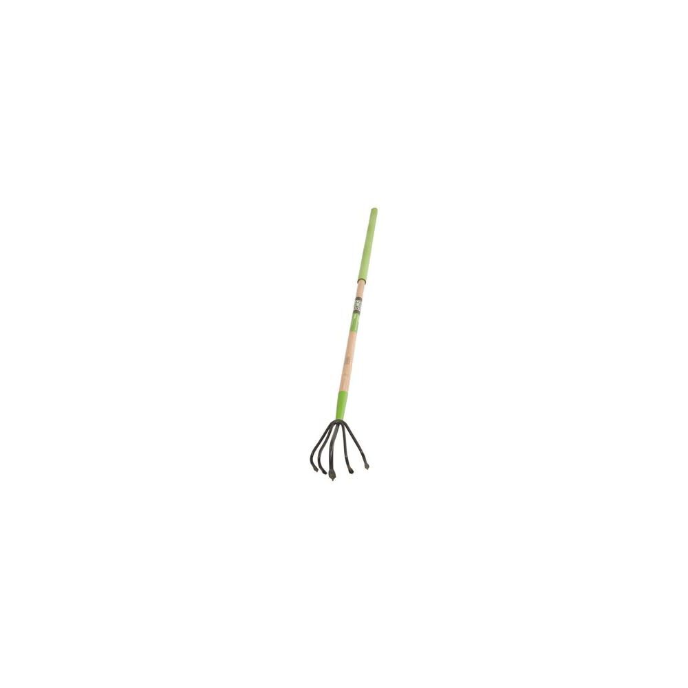Ames 5-Tine Welded Floral Cultivator with Cushion Grip Hardwood Handle, large image number 2