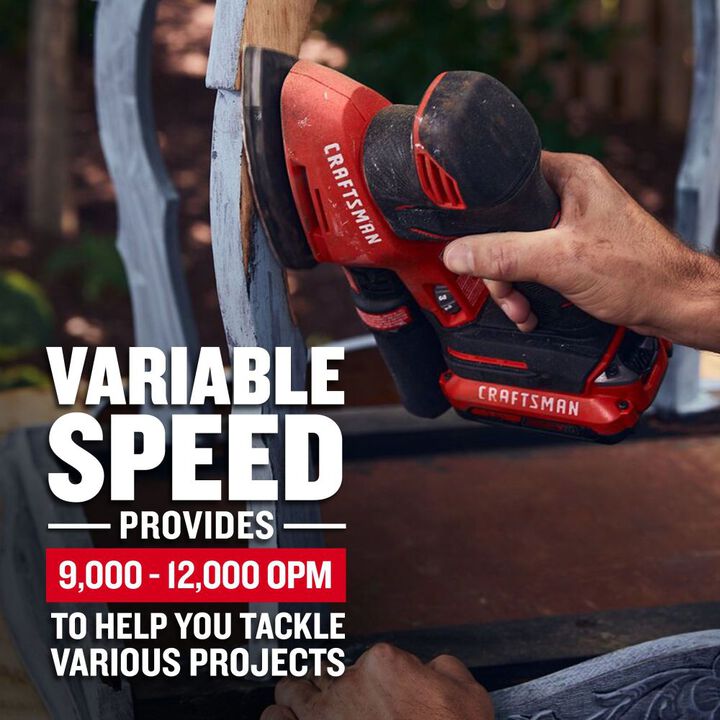 CRAFTSMAN V20 Cordless Detail Sander (Bare Tool), large image number 5