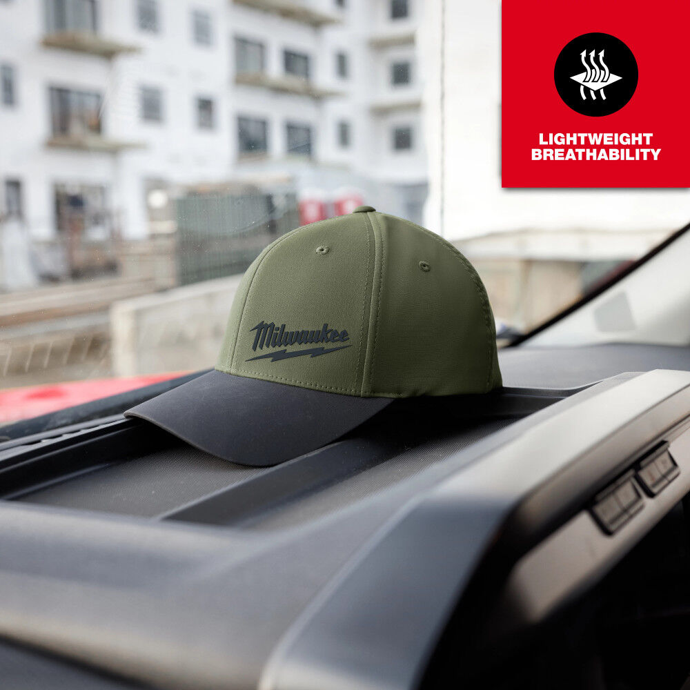 Milwaukee WORKSKIN Performance Fitted Hat Green S/M, large image number 5