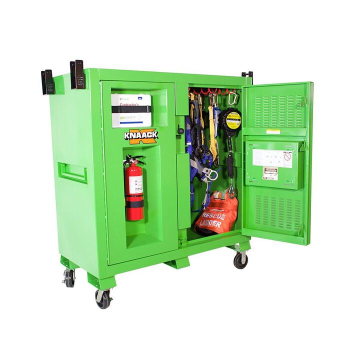 Knaack Model 139-SK-01 Safety Kage 59.4 Cu-Ft. Green Steel Cabinet, large image number 1