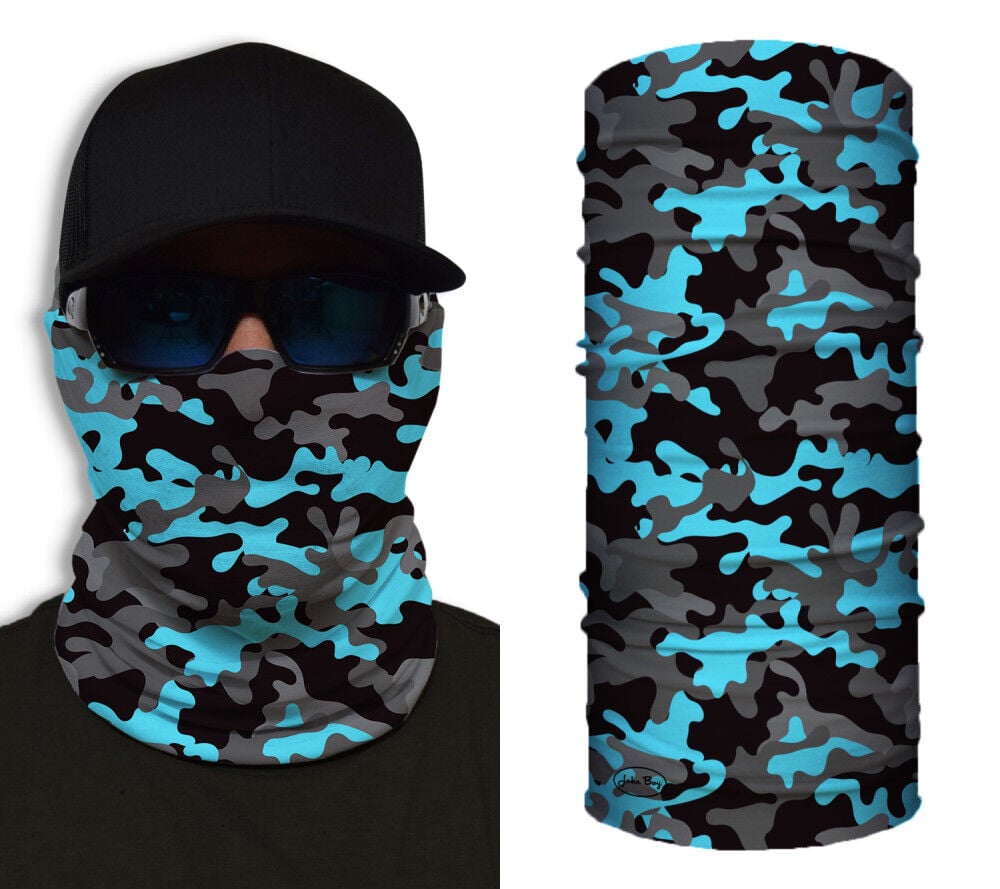 John Boy Face Guard Mask-Black Camo