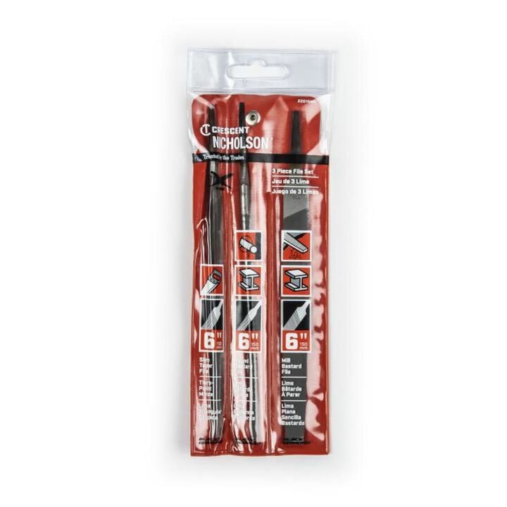 Crescent Nicholson 3 Piece 6in General Purpose File Set, large image number 1