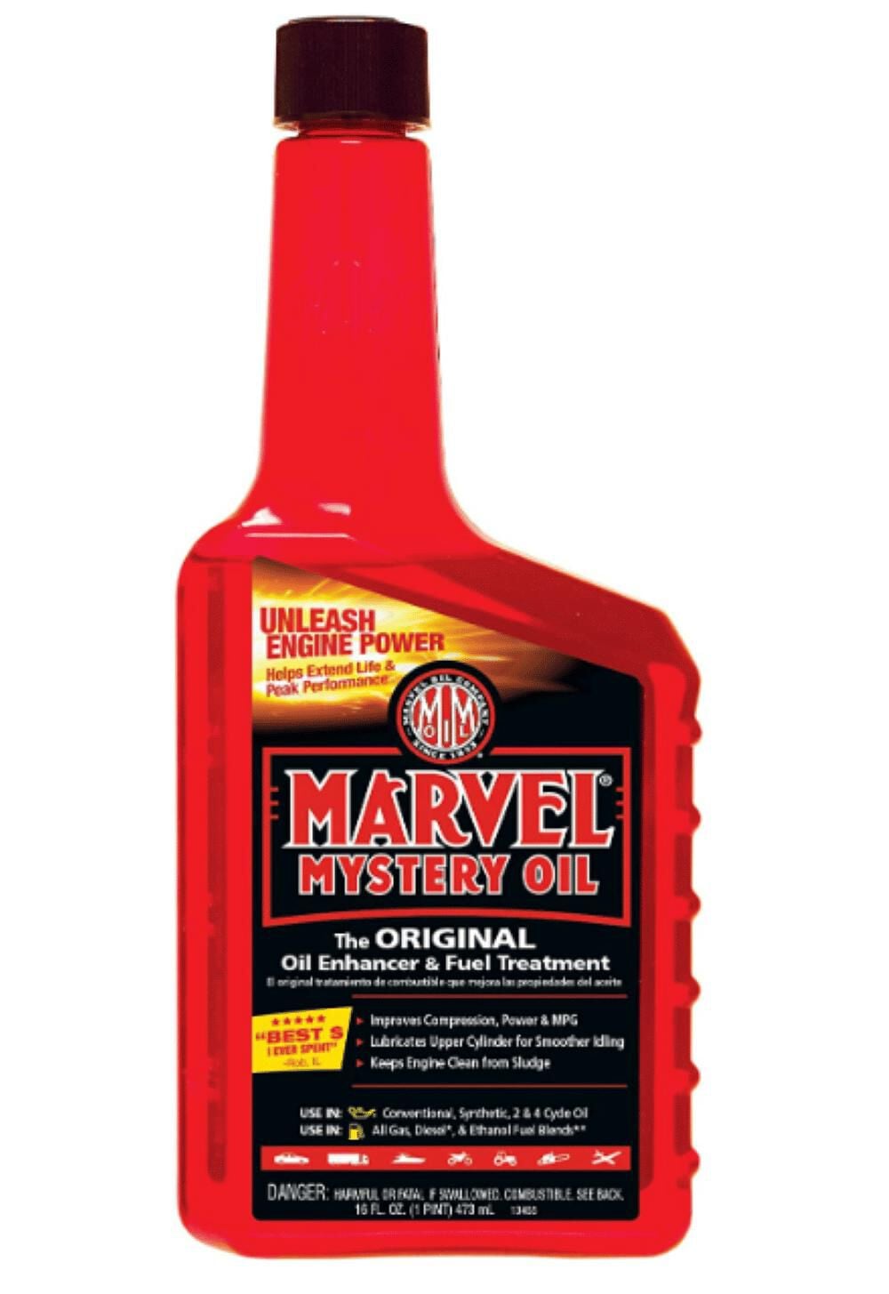 Marvel Mystery Oil 16oz Oil Enhancer & Fuel Treatment, large image number 1