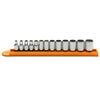 GEARWRENCH 1/4in Drive 12 Point Standard Metric Socket Set 13pc, small image number 2