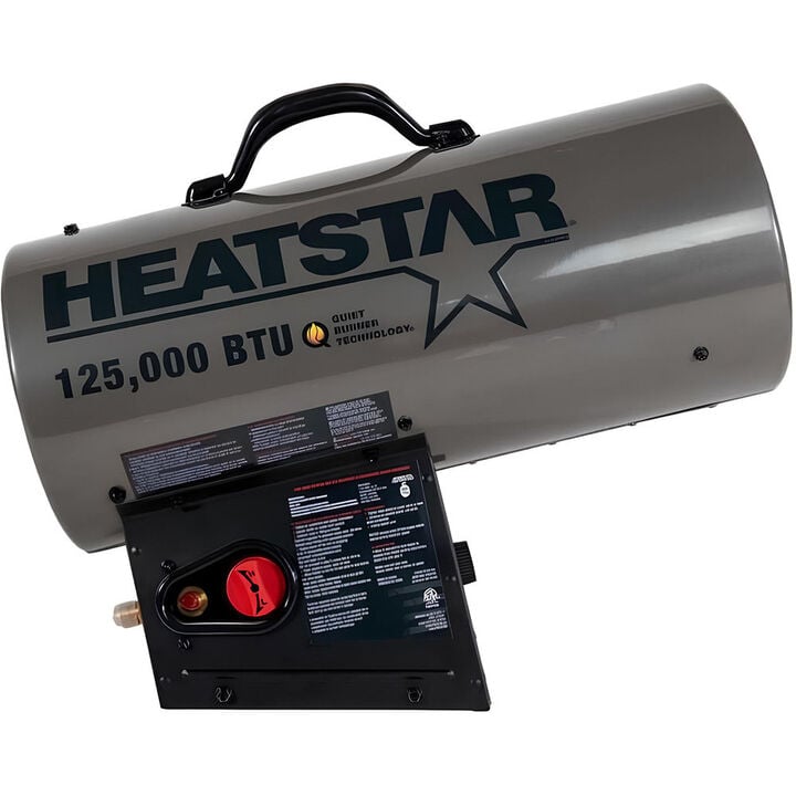 Heatstar HS125QFAV 115V 3A 125000 Btu Propane Portable Forced Air Heater