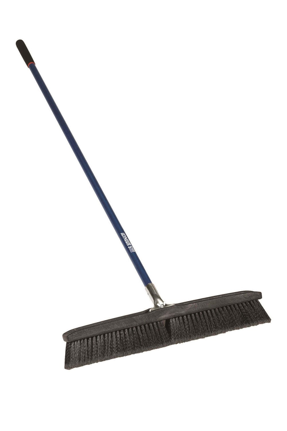 Seymour S400 24in Medium Bristle Jobsite Push Broom - Black, large image number 1