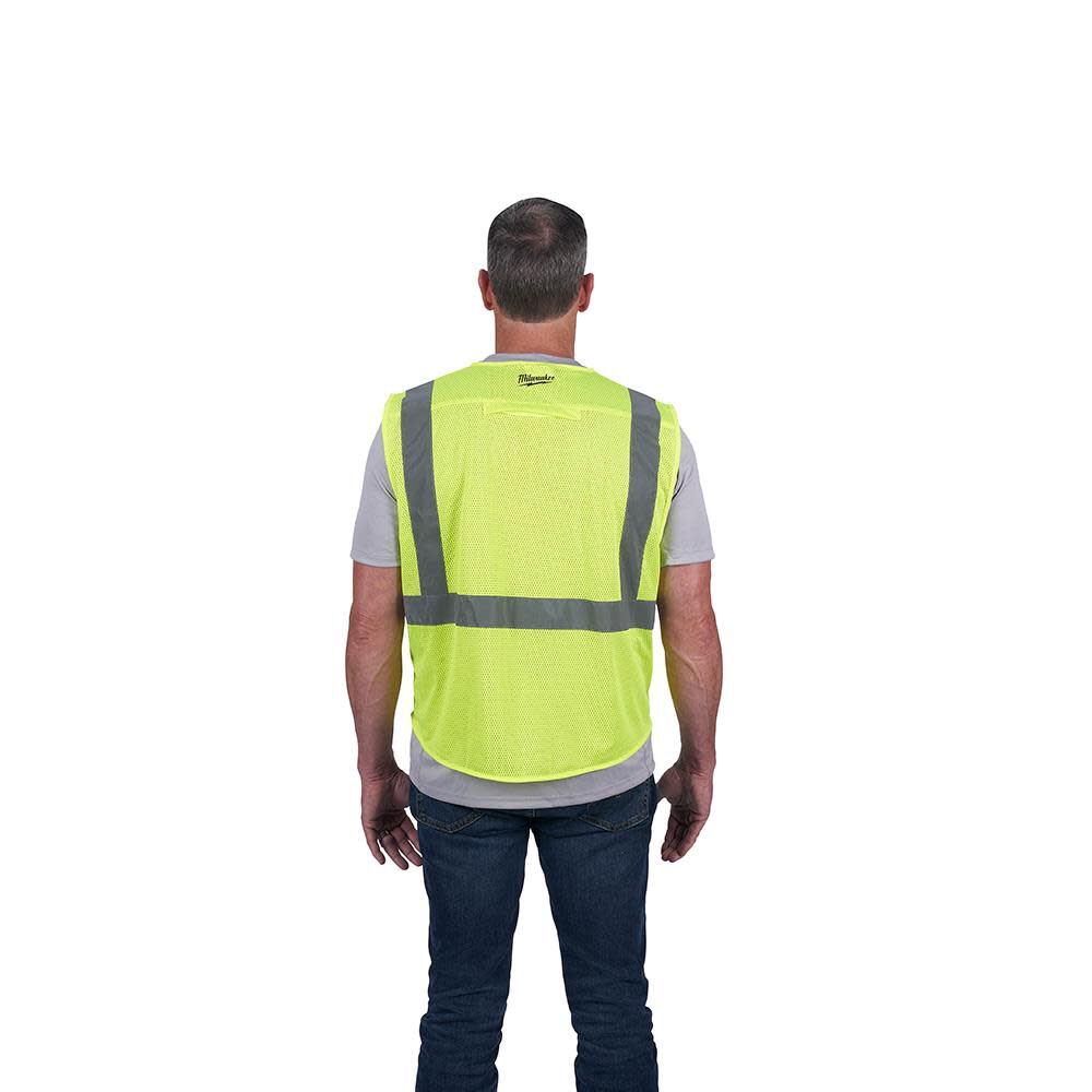 Milwaukee Class 2 High Visibility Mesh Safety Vest, large image number 3