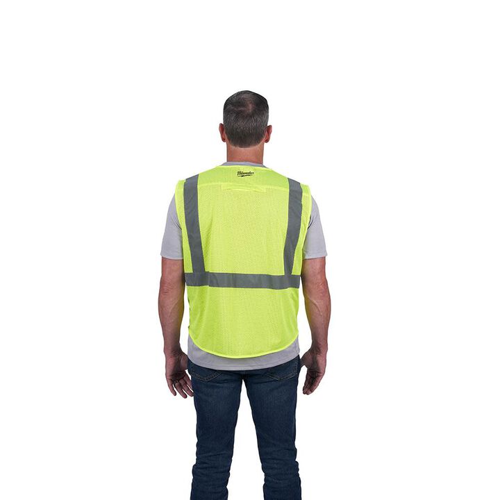 Milwaukee Class 2 High Visibility Mesh Safety Vest, large image number 2