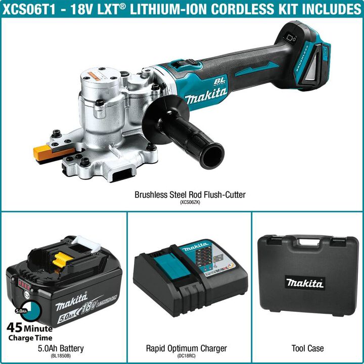 Makita 18V LXT Steel Rod Flush Cutter Kit, large image number 17