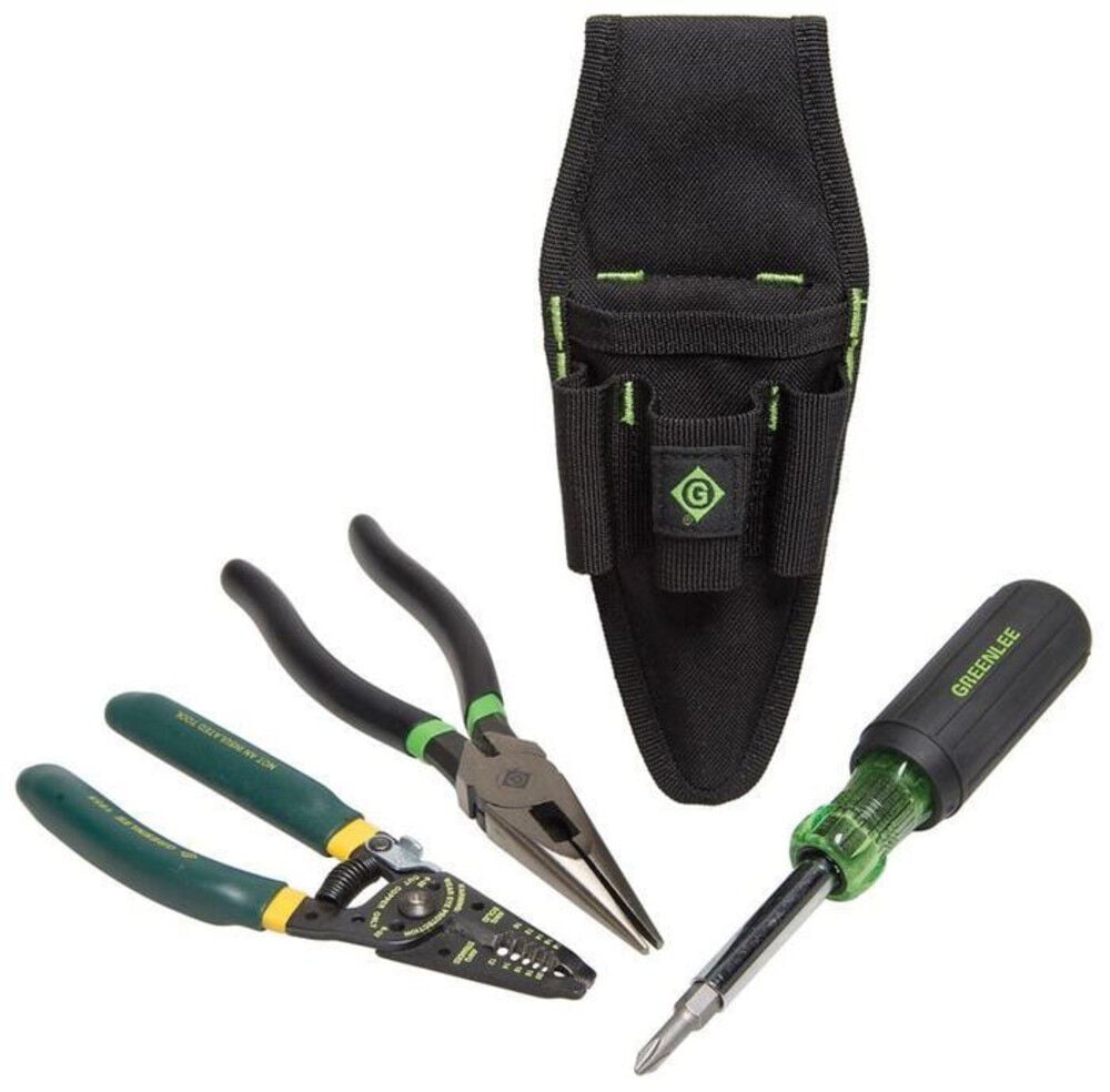 Greenlee Electricians Basic Tool Kit, 4 Piece, large image number 1