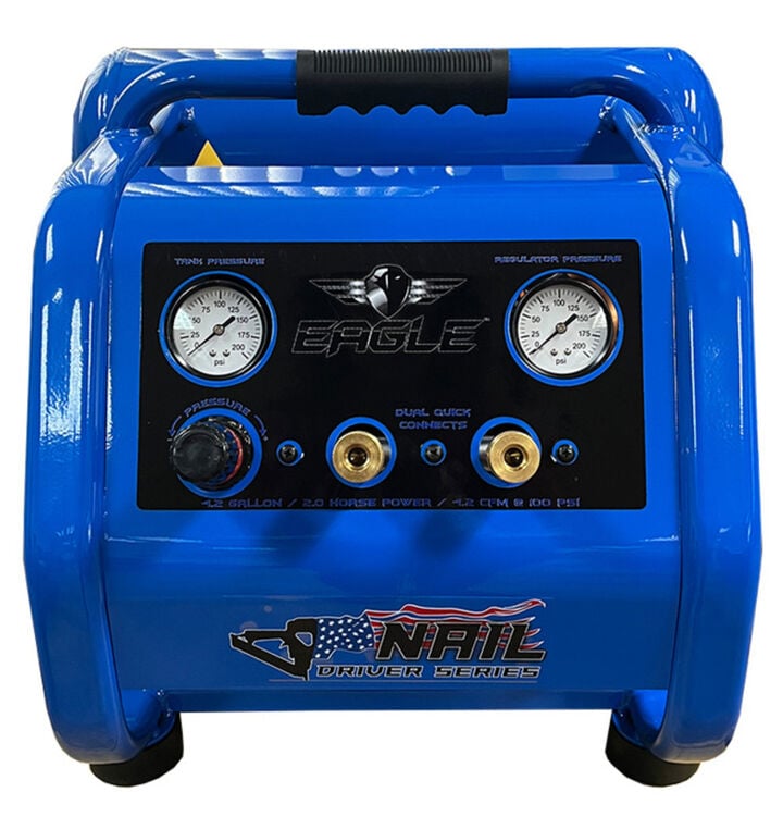 Eagle Compressor 2HP 4.2 Gallon Twin Stack Air Compressor