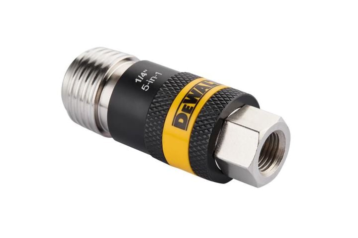 DEWALT 1/4 Inch FNPT 5-in-1 Safety Exhaust Coupler, large image number 2