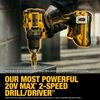 DEWALT 20V MAX XR Brushless Cordless 1/2 Inch Drill/Driver Kit With POWERPACK Batteries, small image number 5
