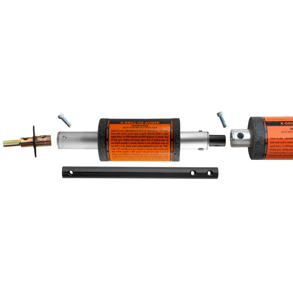 K-Drill 12 - 21 Inch Black/Orange Adjustable Auger Extension, large image number 2