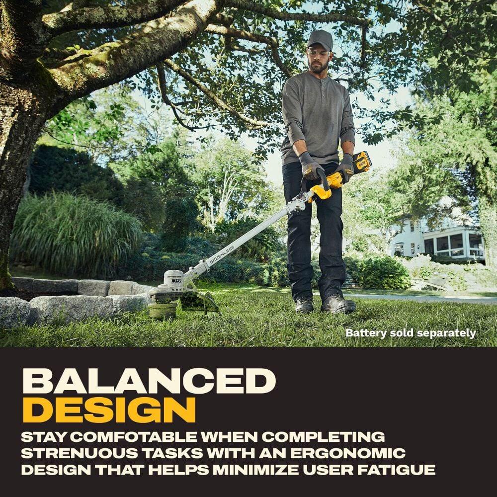 DEWALT 20V MAX Brushless Foldable String Trimmer (Bare Tool), large image number 5