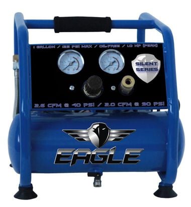 Eagle Compressor Silent Series 1 Gallon Portable Electric Air Compressor