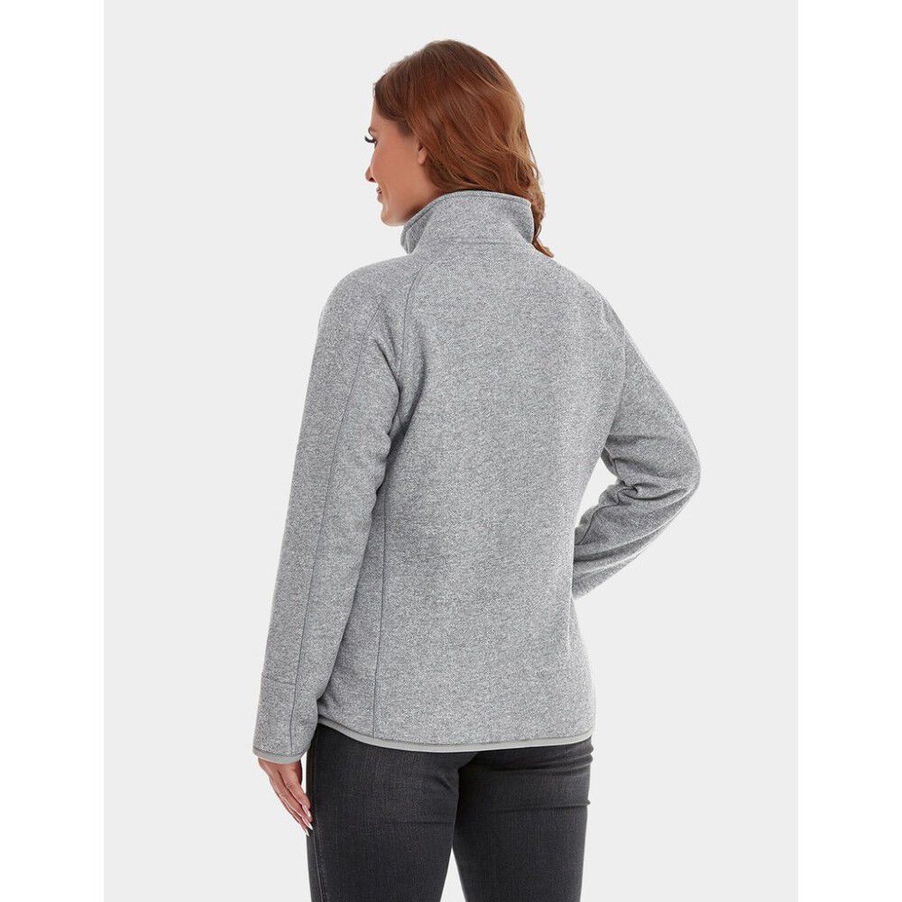 ORORO Womens Flecking Gray Heated Fleece Jacket Kit Medium WJF320304