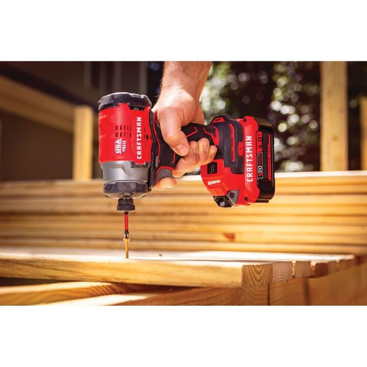 CRAFTSMAN V20 Cordless Brushless 1/4-Inch Impact Driver Kit, large image number 9