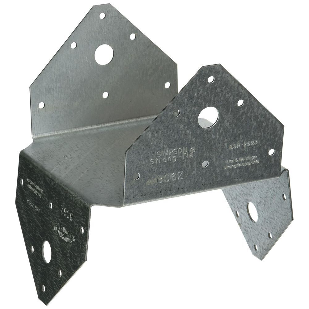 Simpson Strong-Tie 18 Gauge 6x ZMAX Coating BC Light-Gauge Material Post Cap, large image number 1