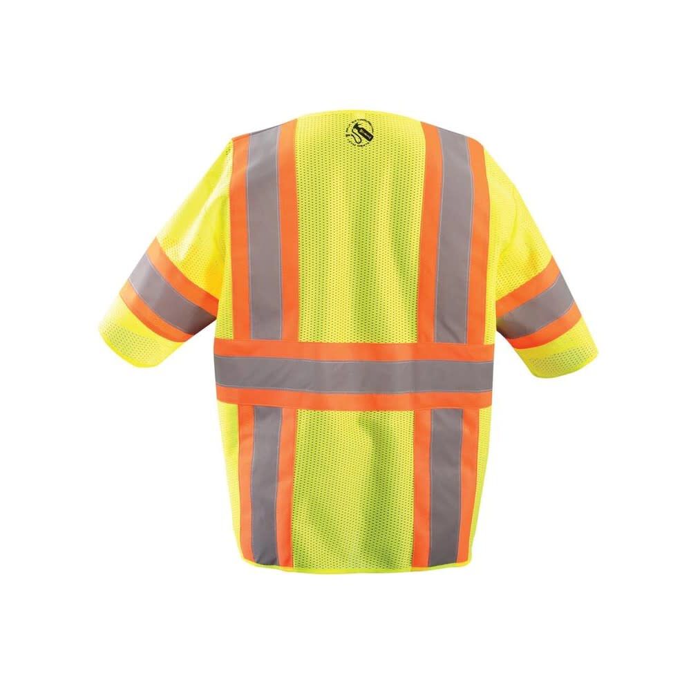 Occunomix Two-Tone Vest Yellow Class 3 Self Extinguishing 5X, large image number 2