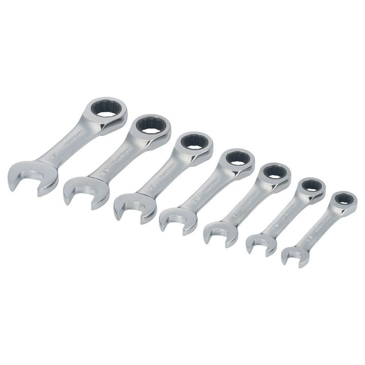 CRAFTSMAN SAE Stubby Ratcheting Wrench Set, 7 Piece, large image number 1