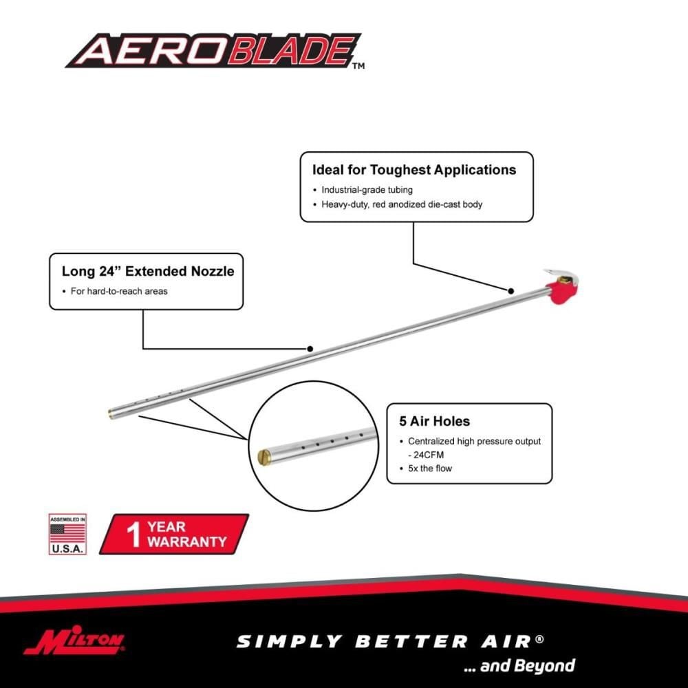 Milton AeroBlade 24in Extension Reach Nozzle Blow Gun, large image number 8