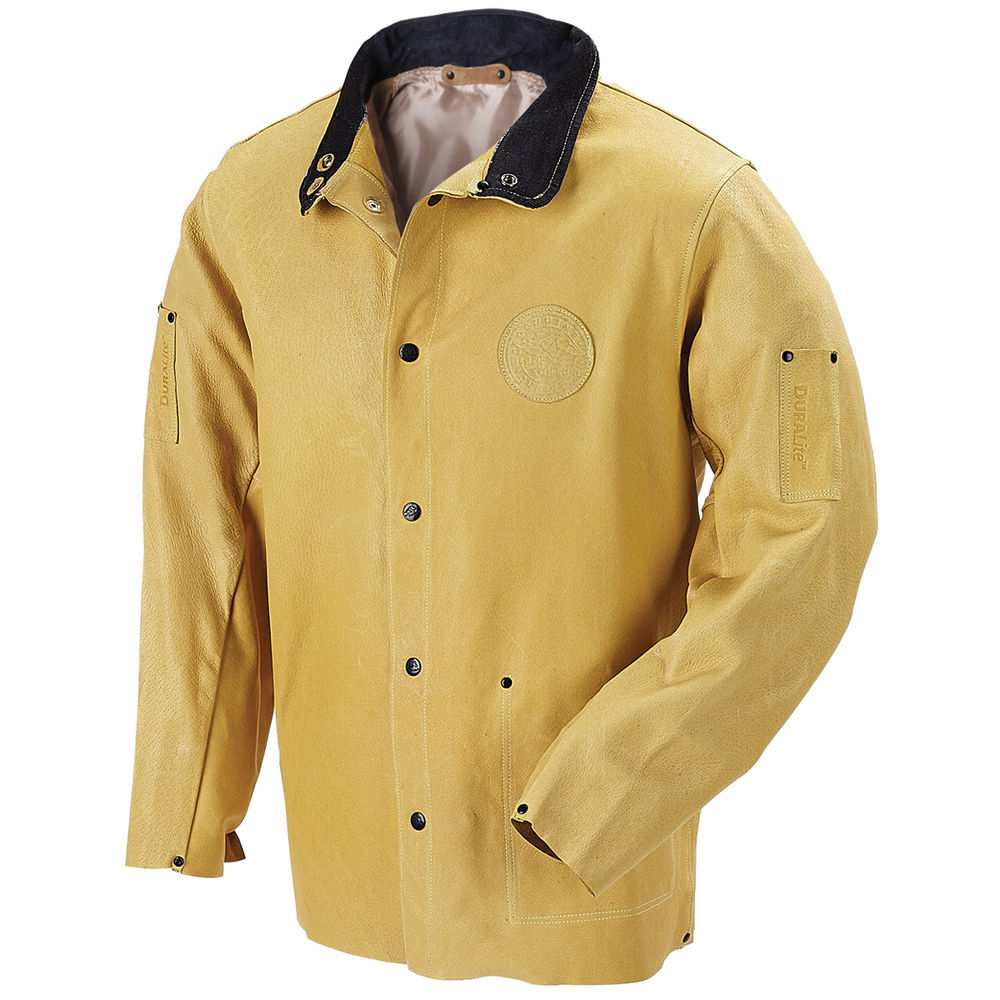 Black Stallion Welding Jacket Tan Premium Grain Pigskin 3X, large image number 1