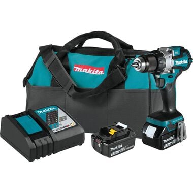 Makita 18V LXT Compact Brushless Cordless 1/2 in Hammer Driver/Drill Kit
