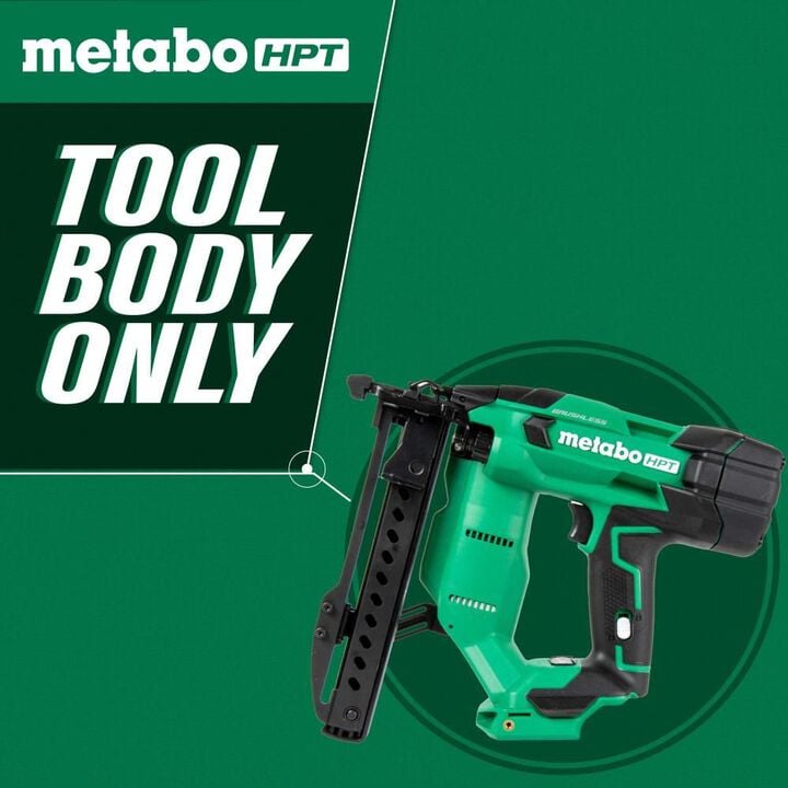 Metabo HPT 18V MultiVolt Brushless 18-Gauge 1/4 Inch Narrow Crown Stapler (Bare Tool), large image number 2